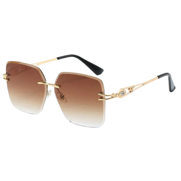 Brown Square Sunglasses