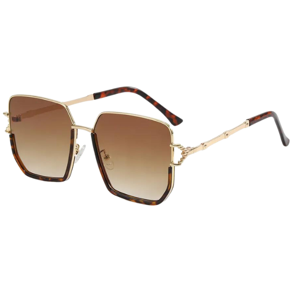 Brown Square Womens Sunglasses