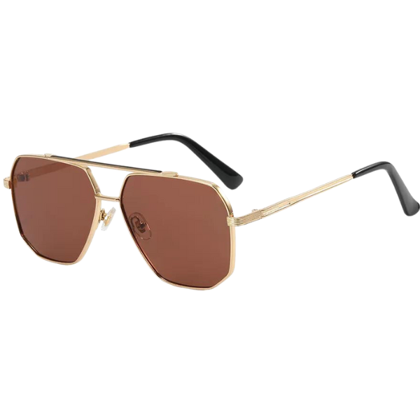 Brown Womens Aviator Sunglasses