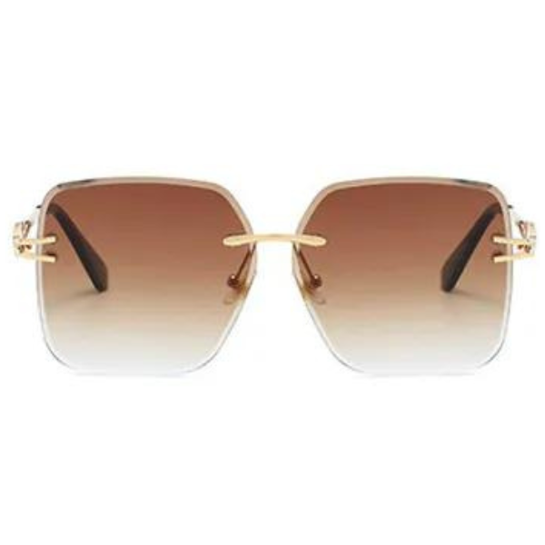 Brown Square Sunglasses