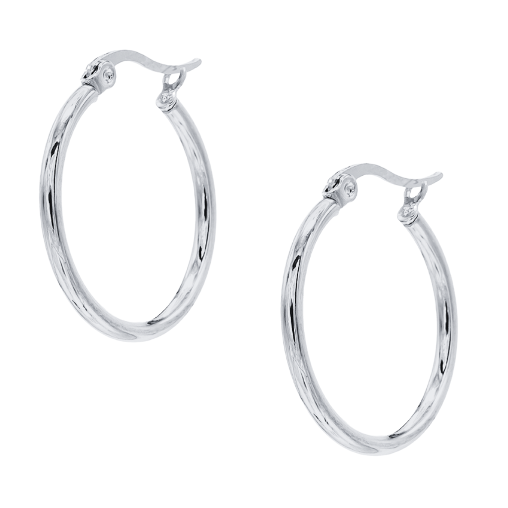 Silver Oversized Hoop Earrings