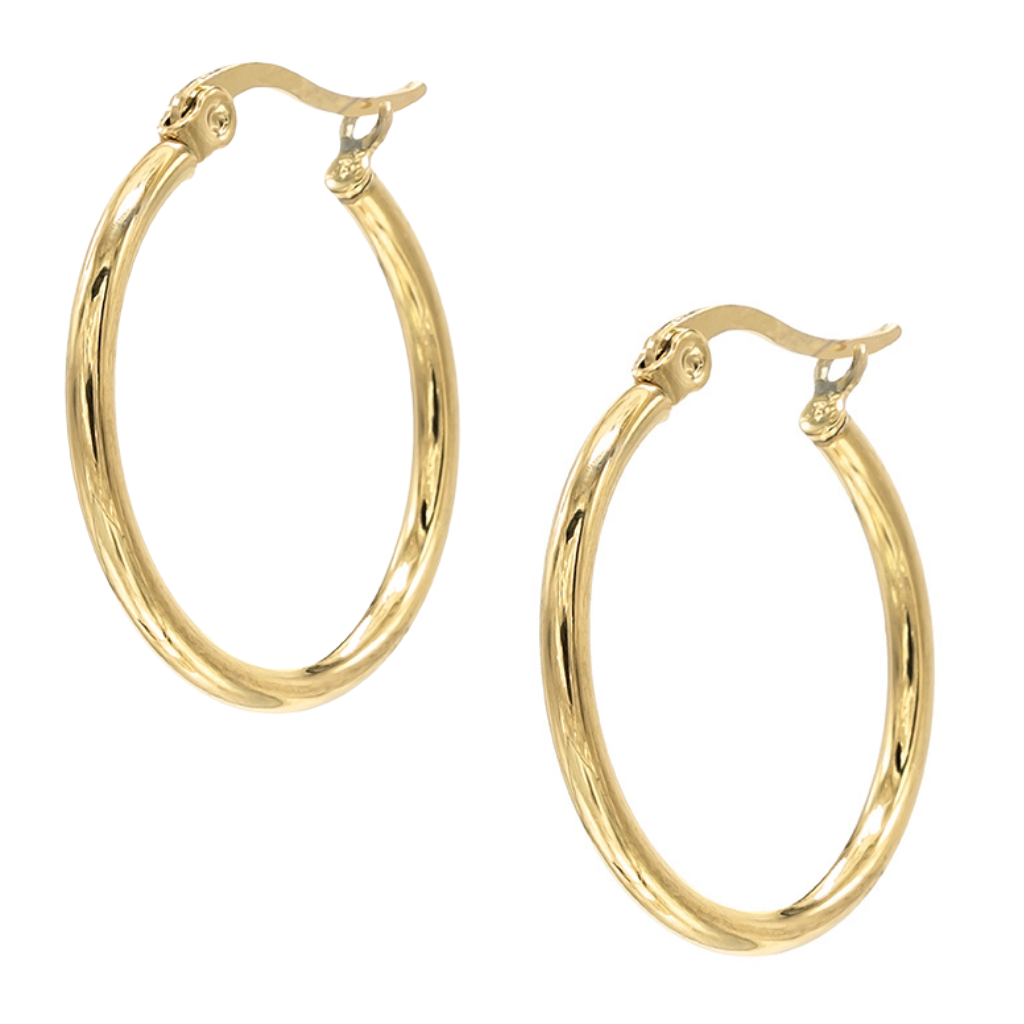 Gold Oversized Hoop Earrings